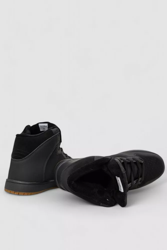 Купить Кроссовки мужские зимние на меху  -уценка, цвет черный, 248RH1050-4-U-2 - Фото №5