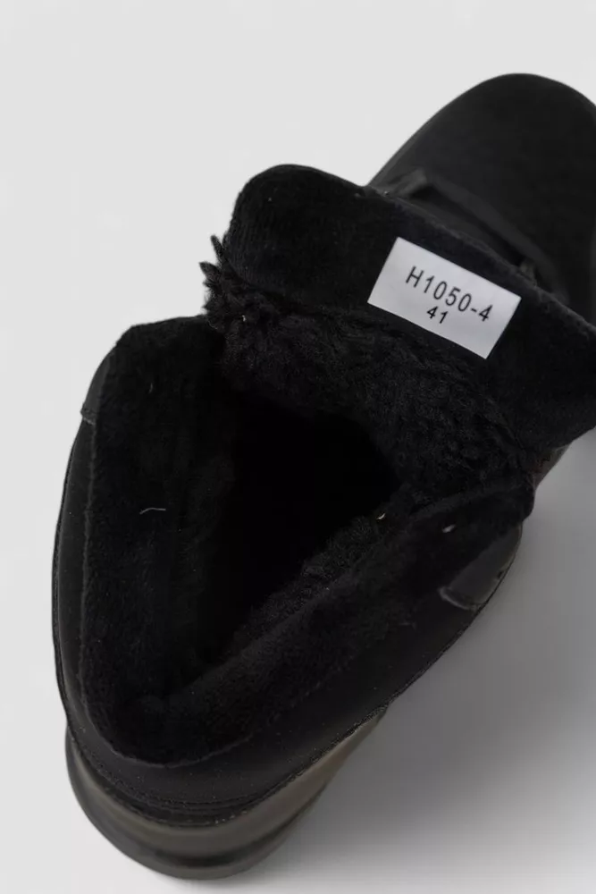 Купить Кроссовки мужские зимние на меху  -уценка, цвет черный, 248RH1050-4-U-2 - Фото №6