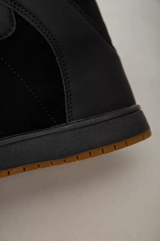 Купить Кроссовки мужские зимние на меху  -уценка, цвет черный, 248RH1050-4-U-2 - Фото №8