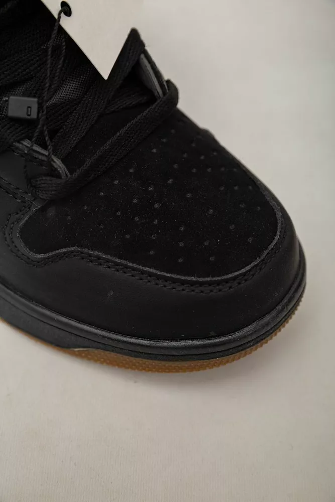 Купить Кроссовки мужские зимние на меху  -уценка, цвет черный, 248RH1050-4-U-2 - Фото №9