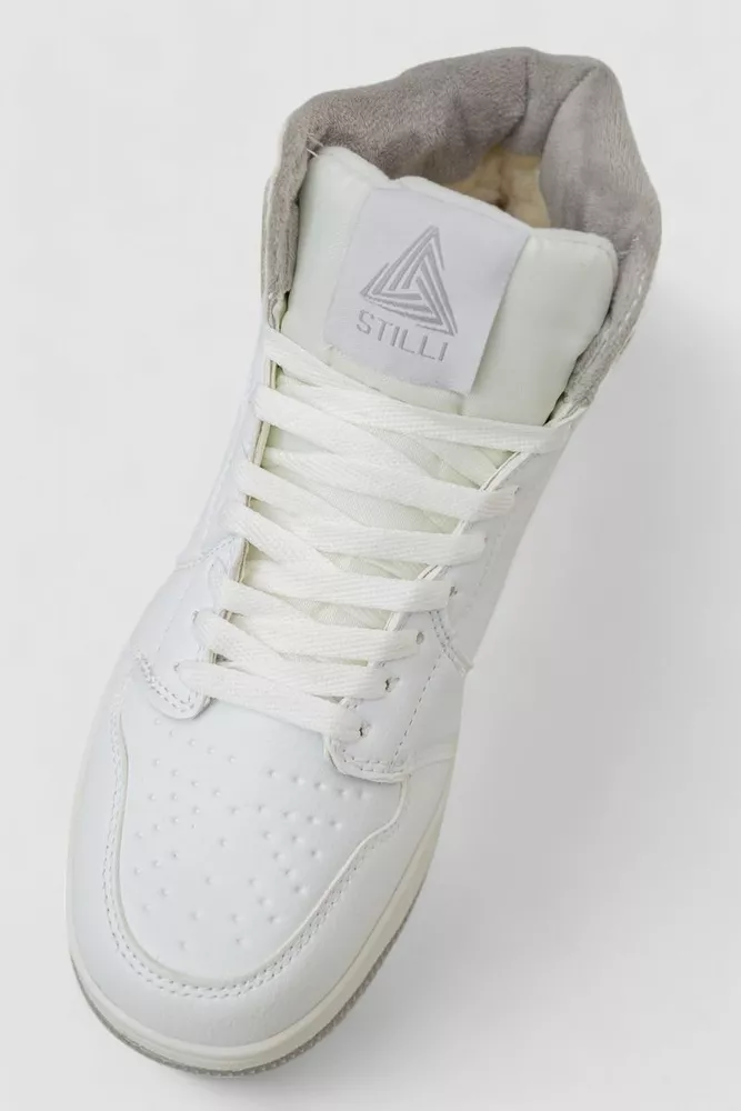 Купить Кроссовки мужские зимние на меху  -уценка, цвет бело-серый, 248RH1010-U-6 - Фото №2