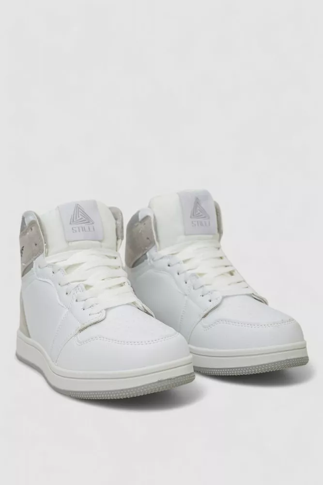 Купить Кроссовки мужские зимние на меху  -уценка, цвет бело-серый, 248RH1010-U-6 - Фото №3