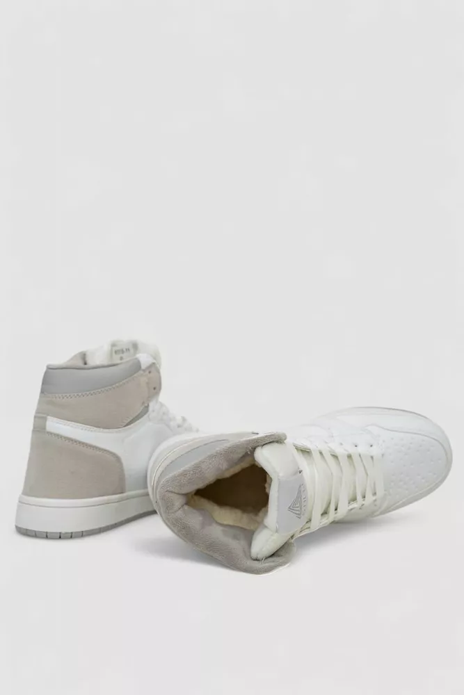 Купить Кроссовки мужские зимние на меху  -уценка, цвет бело-серый, 248RH1010-U-6 - Фото №5