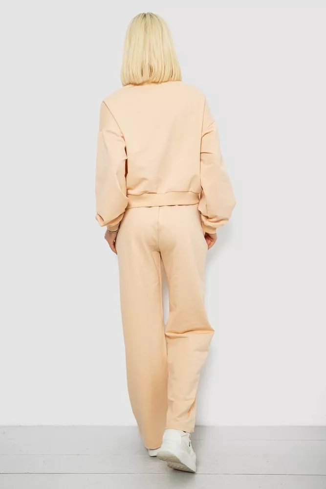 Купить Спортивный костюм женский с принтом, цвет бежевый, 244R1061AG - Фото №4