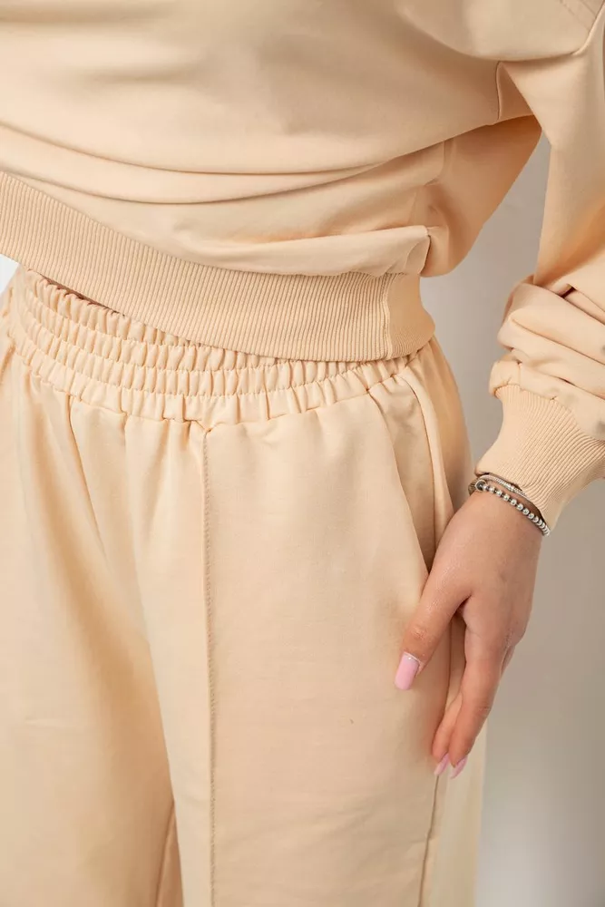 Купить Спортивный костюм женский с принтом, цвет бежевый, 244R1061AG - Фото №6