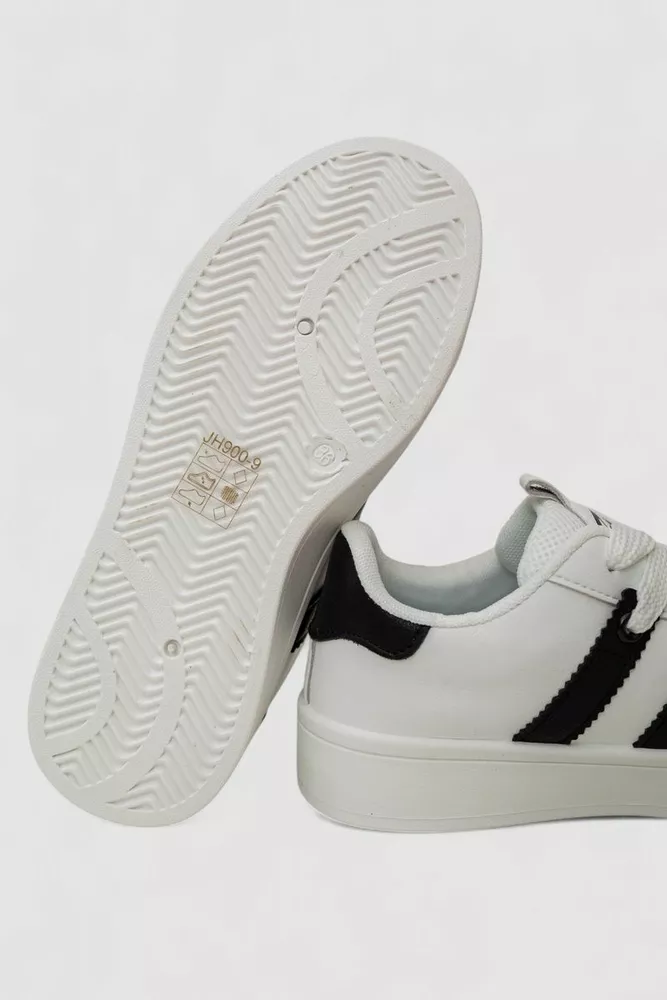 Купить Кроссовки женские кожа  -уценка, цвет бело-черный, 248RJH900-9-U - Фото №5