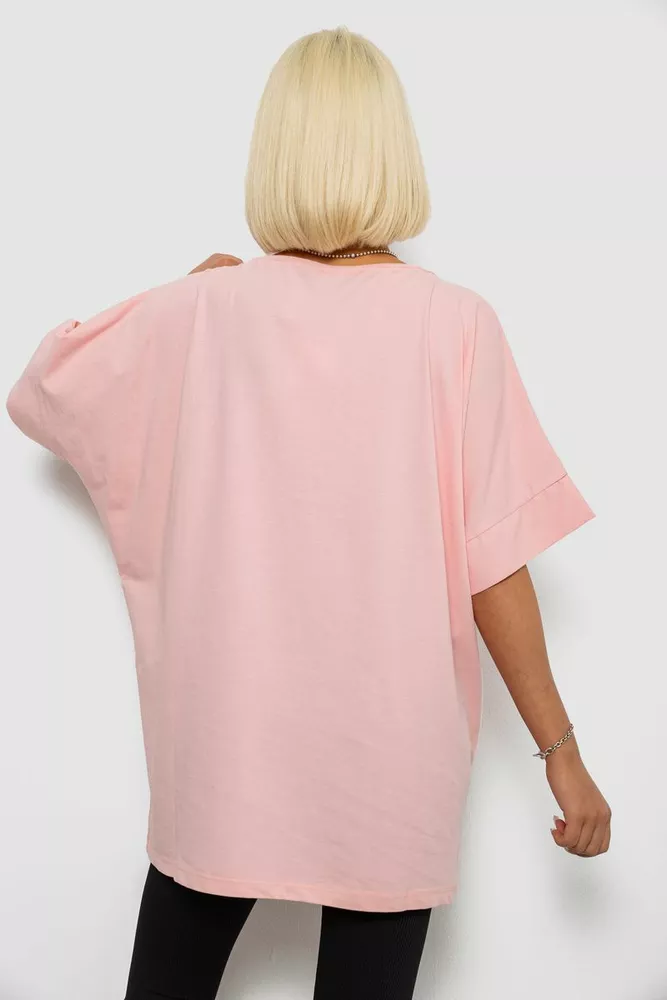 Купить Футболка женская с принтом, цвет розовый, 244R2511 - Фото №4