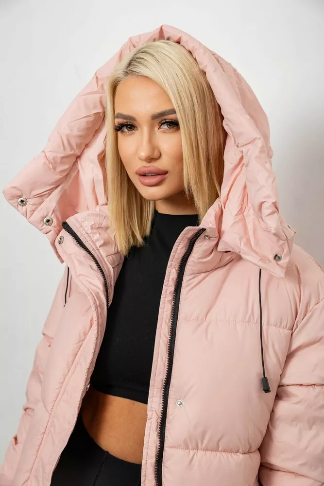 Купить Куртка женская зимняя  -уценка, цвет розовый, 244R667-U - Фото №7