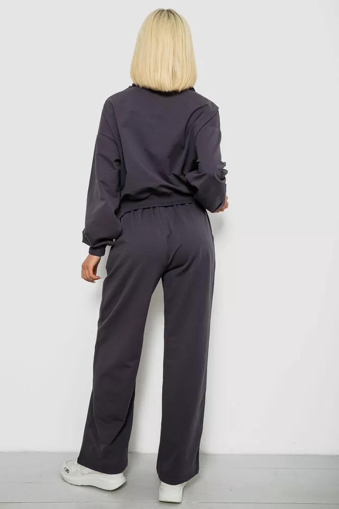 Купить Спортивный костюм женский с принтом, цвет серый, 244R1061AG - Фото №4