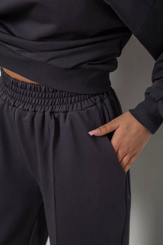 Купить Спортивный костюм женский с принтом, цвет серый, 244R1061AG - Фото №6