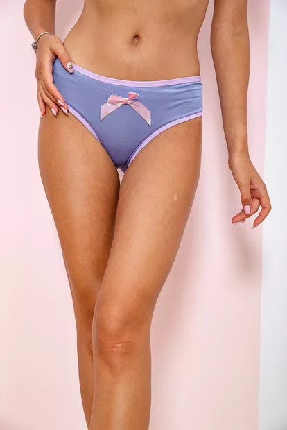 Бавовняні жіночі труси, синього кольору, 131R888