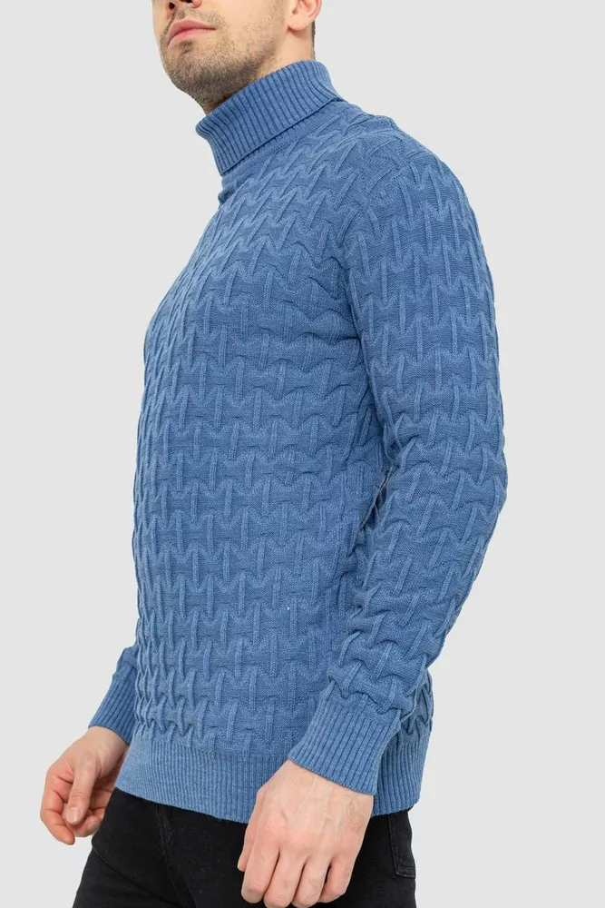 Купити Гольф-светр чоловічий, колір джинс, 161R619 - Фото №3