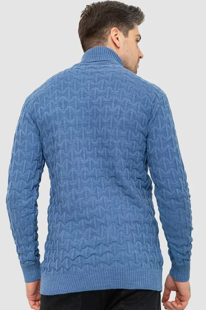 Купити Гольф-светр чоловічий, колір джинс, 161R619 - Фото №4