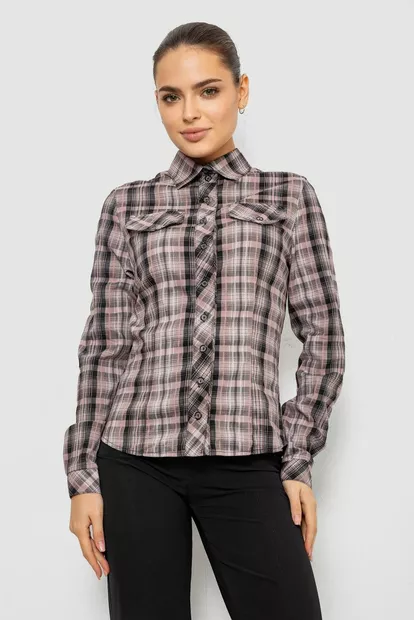 Сорочка жіноча повсякденна, колір темно-пудровий, 230R064