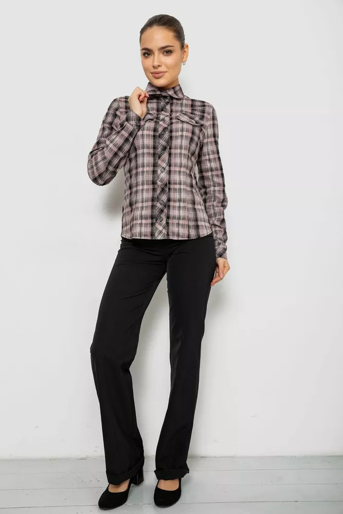 Купити Сорочка жіноча повсякденна, колір темно-пудровий, 230R064 - Фото №2