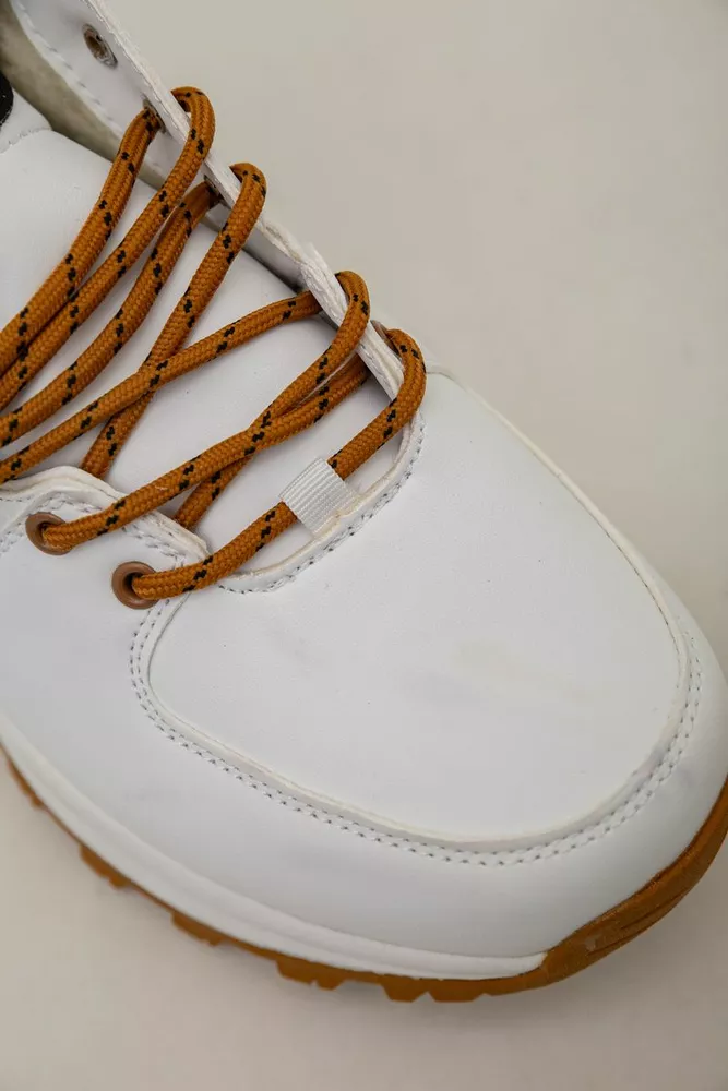 Купити Кросівки чоловічі зимові на хутрі  -уцінка, колір біло-жовтий, 248RH770-U-101 оптом - Фото №7