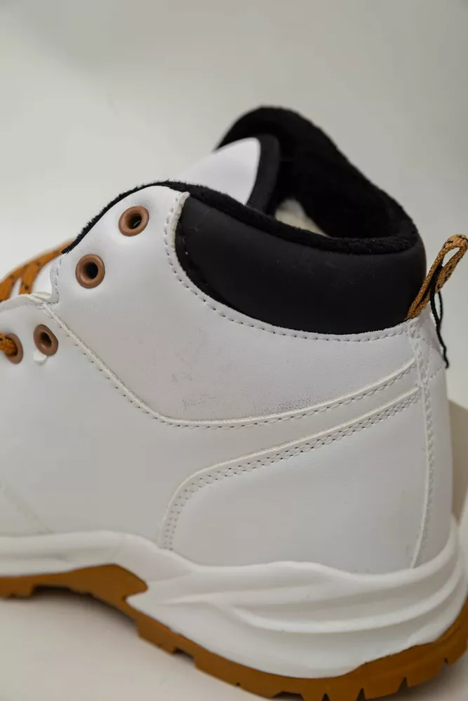 Купить Кроссовки женские зимние на меху  -уценка, цвет бело-желтый, 248RH770-U-102 - Фото №7