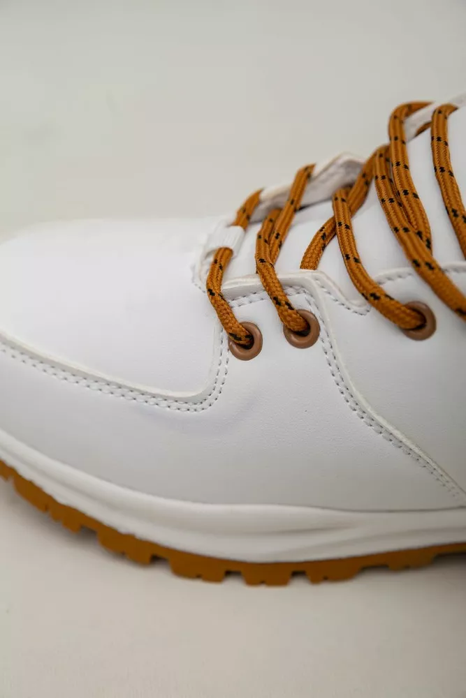 Купить Кроссовки женские зимние на меху  -уценка, цвет бело-желтый, 248RH770-U-102 - Фото №8