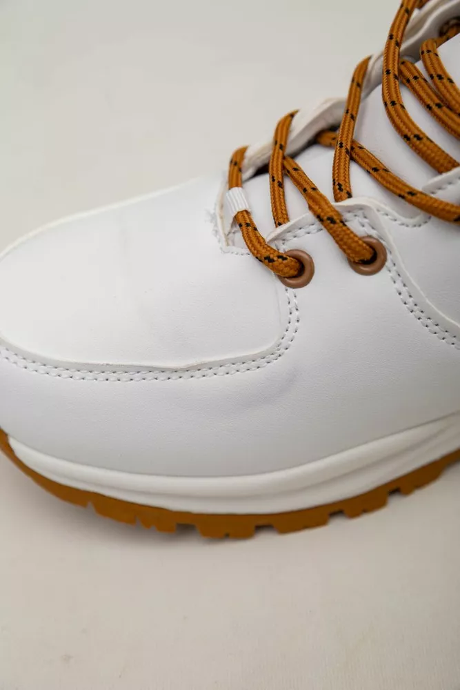 Купити Кросівки чоловічі зимові на хутрі  -уцінка, колір біло-жовтий, 248RH770-U-103 - Фото №7