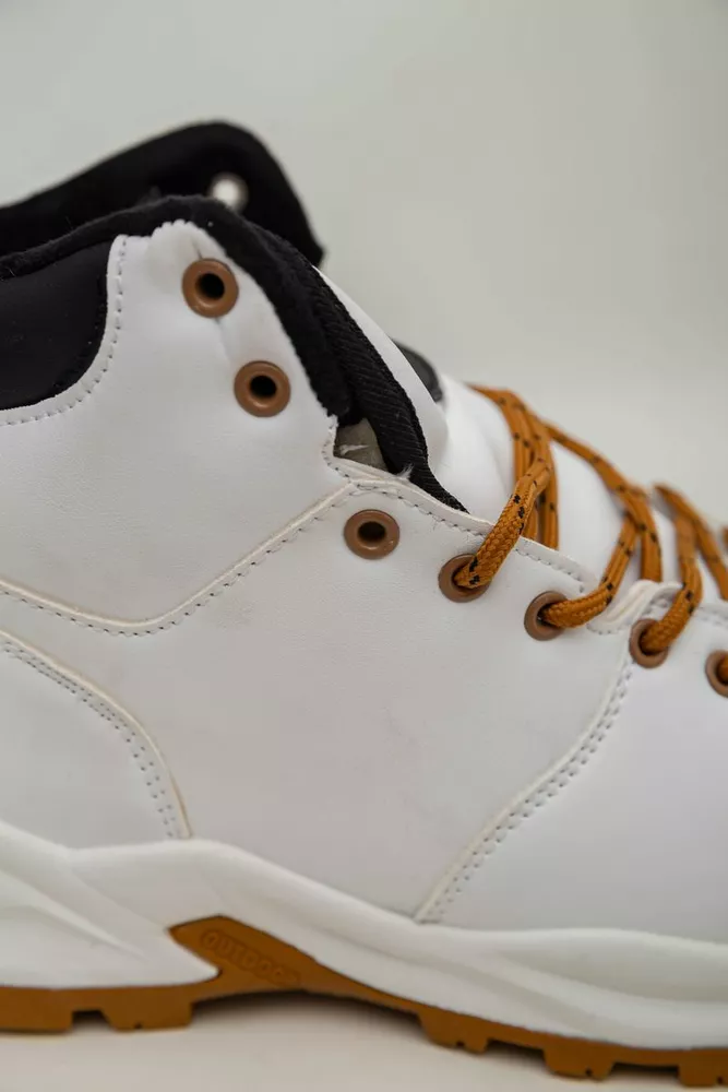 Купити Кросівки чоловічі зимові на хутрі  -уцінка, колір біло-жовтий, 248RH770-U-104 - Фото №7