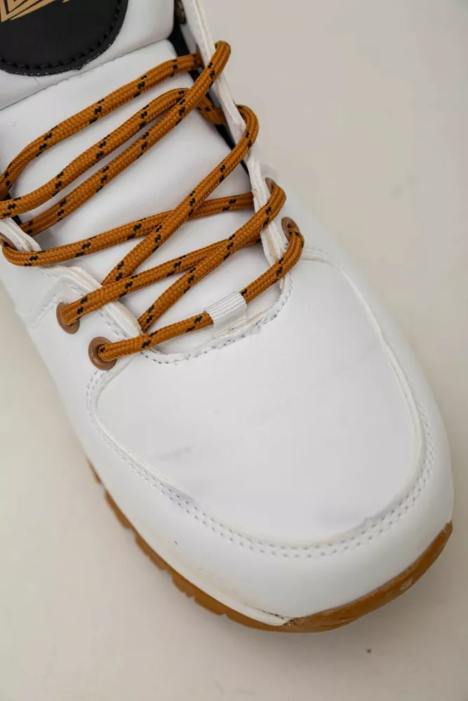 Купити Кросівки чоловічі зимові на хутрі  -уцінка, колір біло-жовтий, 248RH770-U-106 оптом - Фото №7