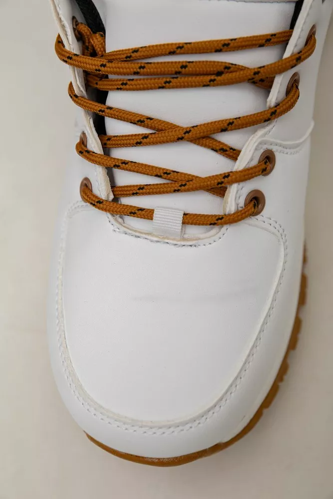 Купити Кросівки чоловічі зимові на хутрі  -уцінка, колір біло-жовтий, 248RH770-U-106 оптом - Фото №8