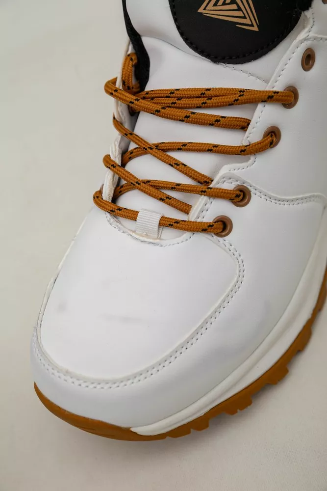 Купити Кросівки чоловічі зимові на хутрі  -уцінка, колір біло-жовтий, 248RH770-U-108 - Фото №7