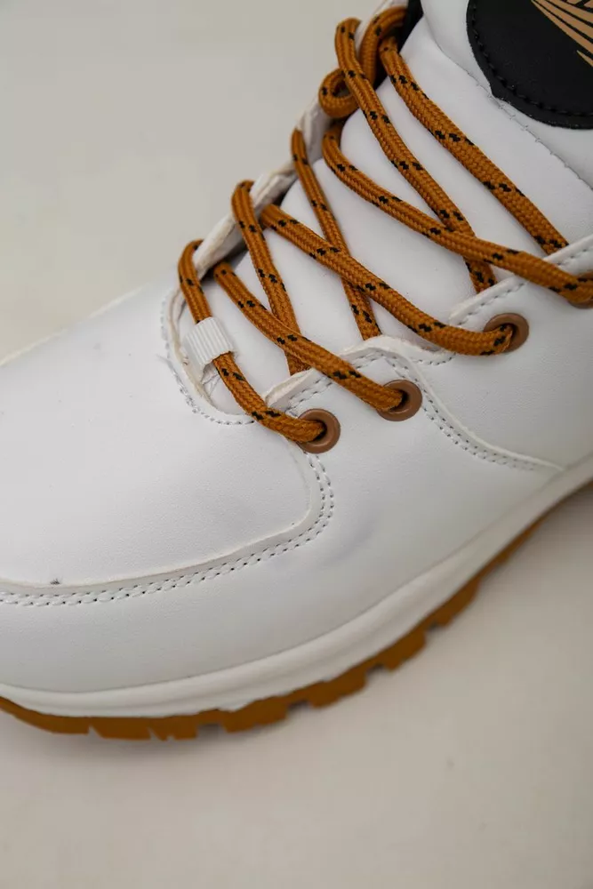 Купити Кросівки чоловічі зимові на хутрі  -уцінка, колір біло-жовтий, 248RH770-U-109 оптом - Фото №7