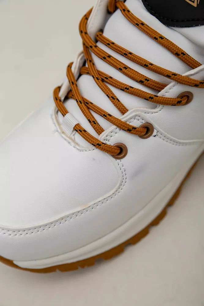 Купити Кросівки чоловічі зимові на хутрі  -уцінка, колір біло-жовтий, 248RH770-U-110 - Фото №7