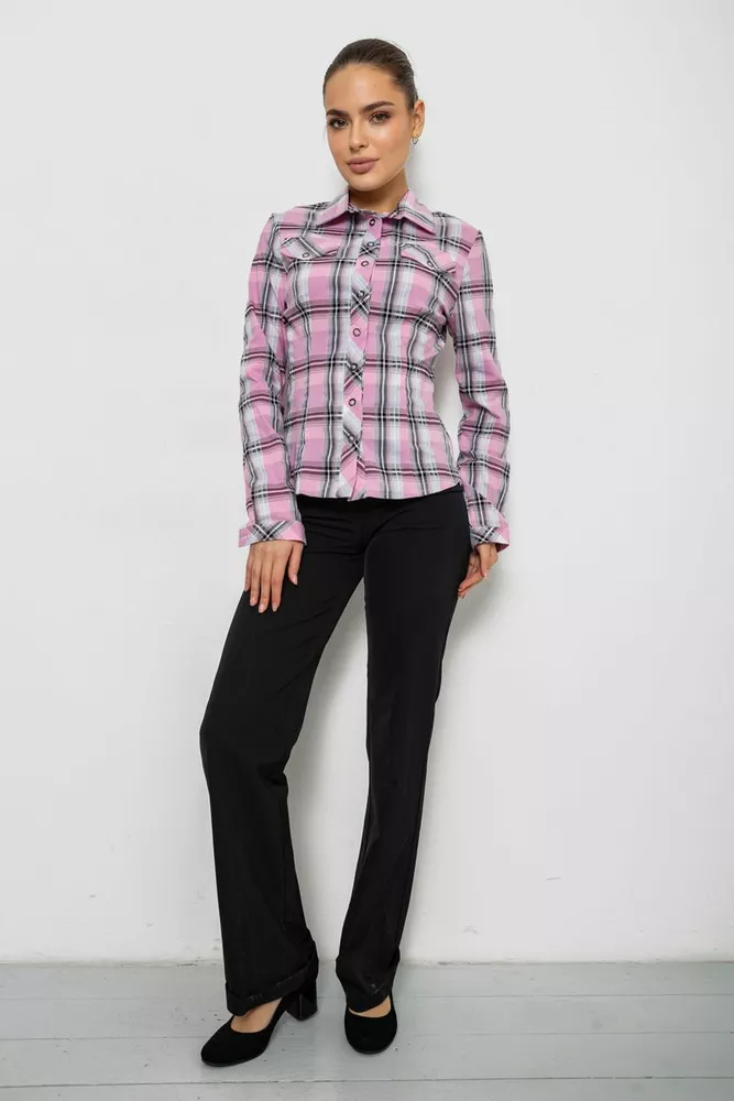 Купити Сорочка жіноча повсякденна, колір рожевий, 230R064 - Фото №2