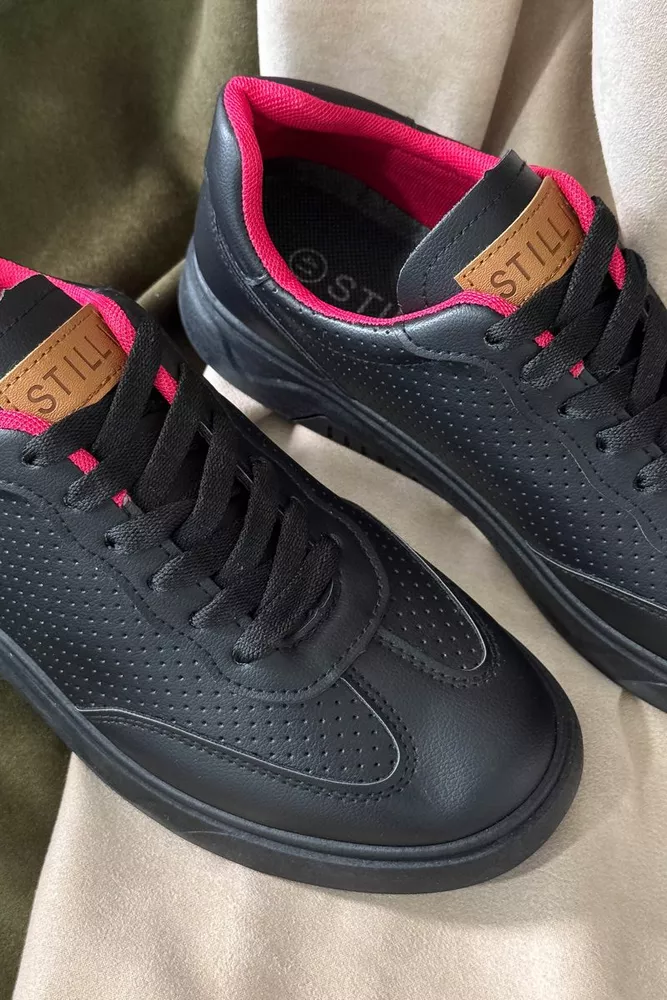 Купити Кеди чоловічі, колір чорно-червоний, 248RR123 - Фото №3