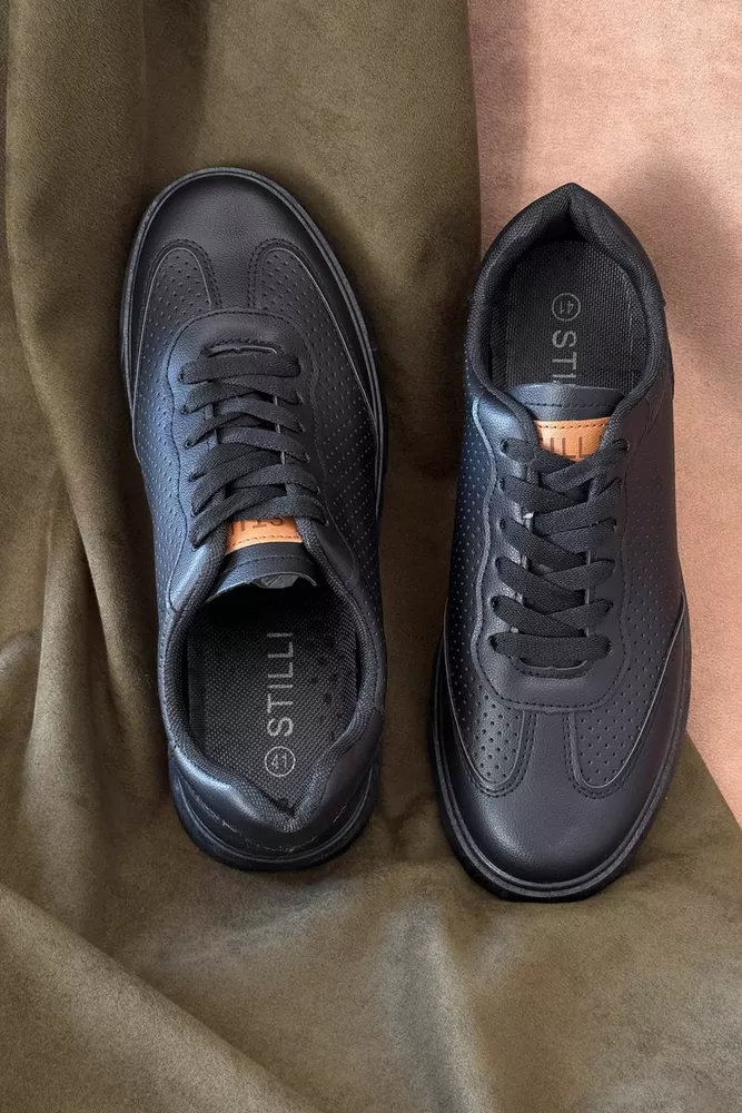 Купить Кеды мужские, цвет черный, 248RR123 - Фото №3