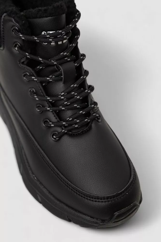 Купить Кроссовки женские зимние на меху, цвет черный, 248RCX657 - Фото №2