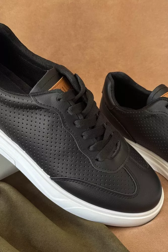 Купить Кеды мужские, цвет черно-белый, 248RR123 - Фото №2