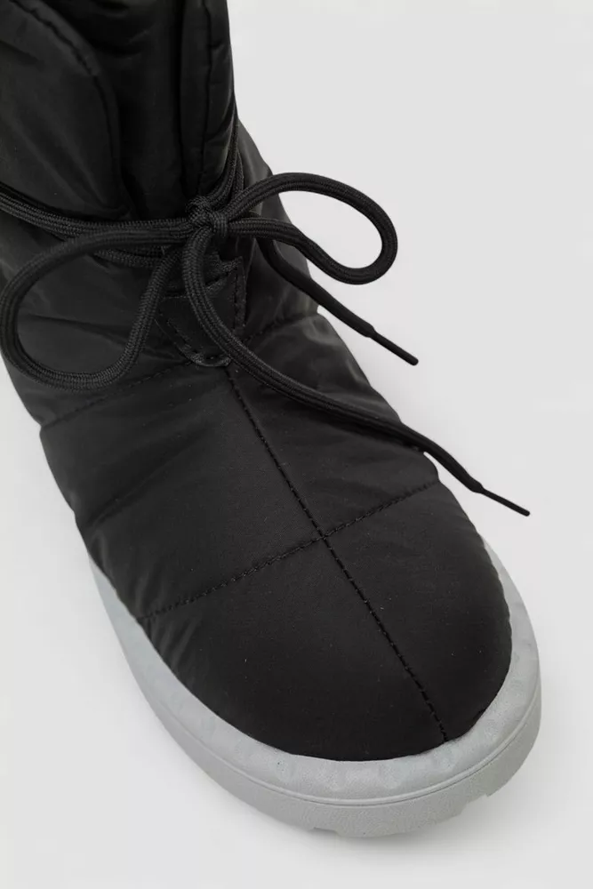 Купити Дутики жіночі зимові на хутрі, колір чорно-сірий, 248RFM600-6 - Фото №2