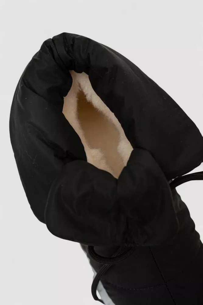 Купити Дутики жіночі зимові на хутрі, колір чорно-сірий, 248RFM600-6 - Фото №6