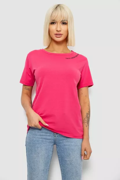 Футболка женская с принтом, цвет розовый, 244R1043-5