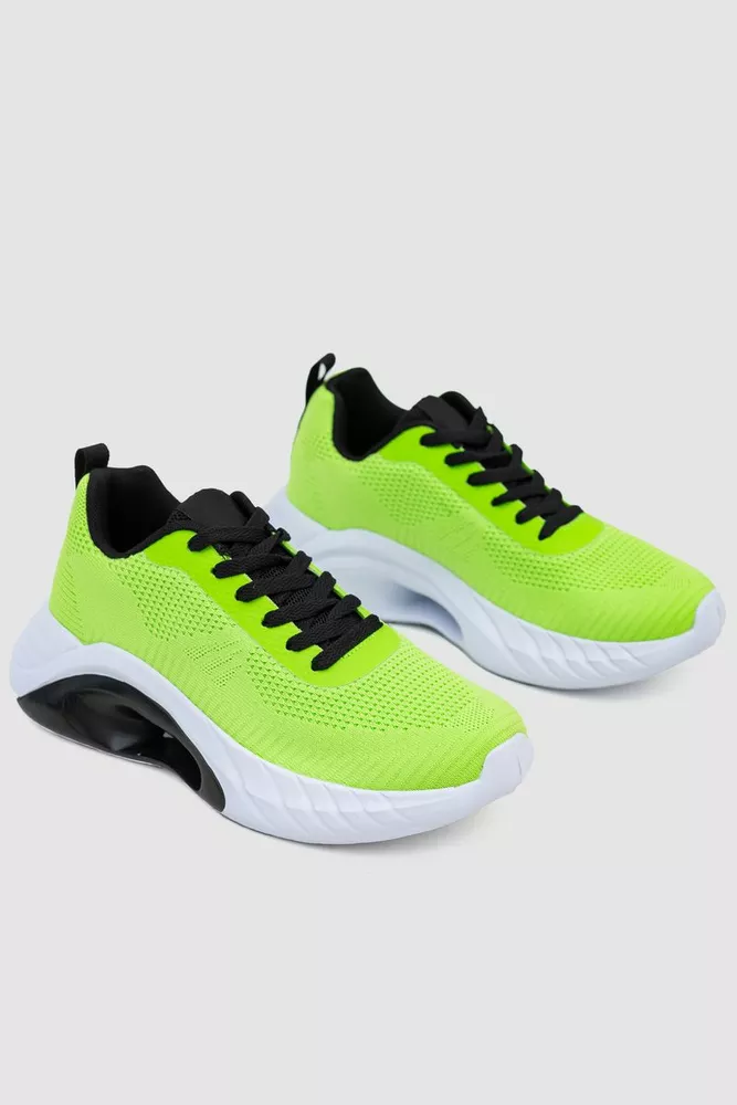 Купити Кросівки чоловічі текстиль  -уцінка, колір салатовий, 243R1071-U - Фото №3