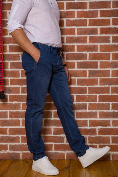 Джинсы мужские, цвет синий, 194RDB-501-1