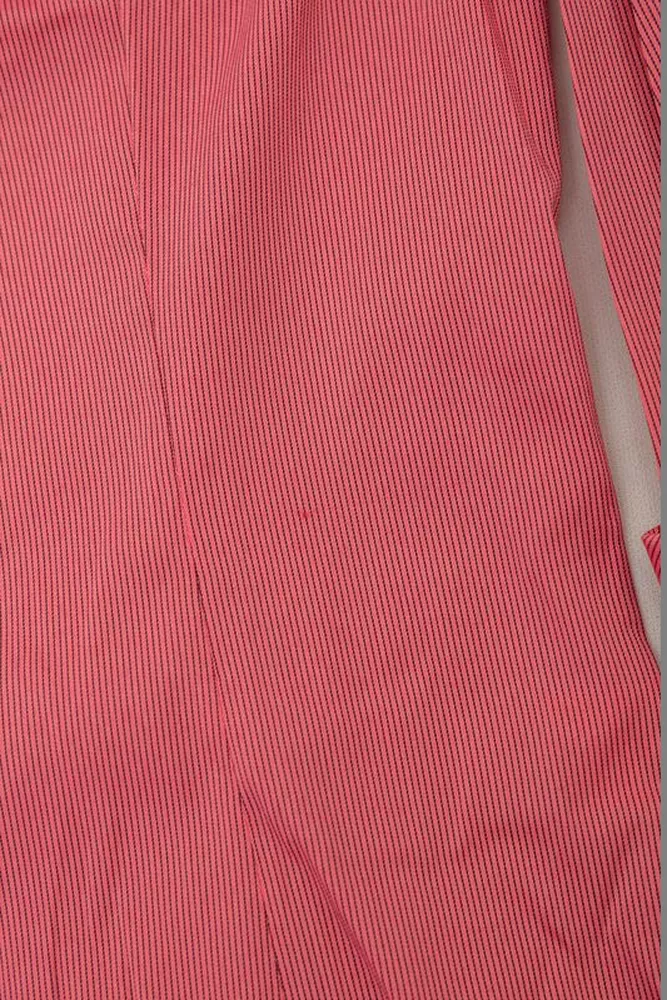 Купить Рубашка классическая в полоску  -уценка, цвет коралловый, 230R643-U-119 оптом - Фото №6