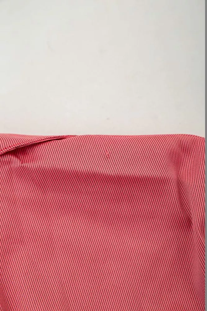 Купити Сорочка класична в смужку  -уцінка, колір кораловий, 230R643-U-121 - Фото №6