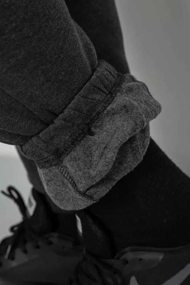 Купить Спортивные штаны мужские на флисе  -уценка, цвет грифельный, 129RA9997-U-2 оптом - Фото №8