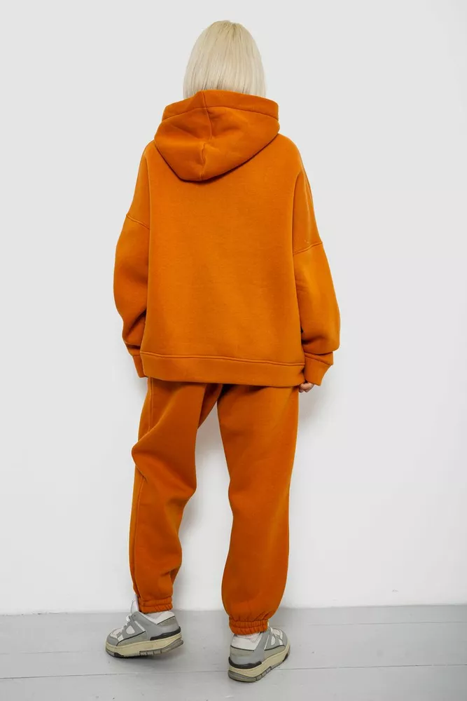 Купить Спортивный костюм женский на флисе, цвет терракотовый, 247R2011K - Фото №4