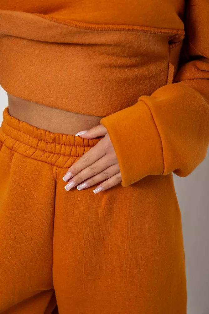 Купить Спортивный костюм женский на флисе, цвет терракотовый, 247R2011K - Фото №6