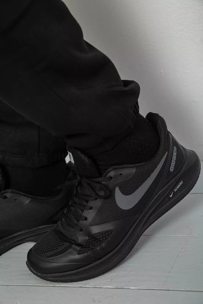 Купити Спортивні штани чоловічі на флісі  -уцінка, колір чорний, 129RA9997-U-3 оптом - Фото №6