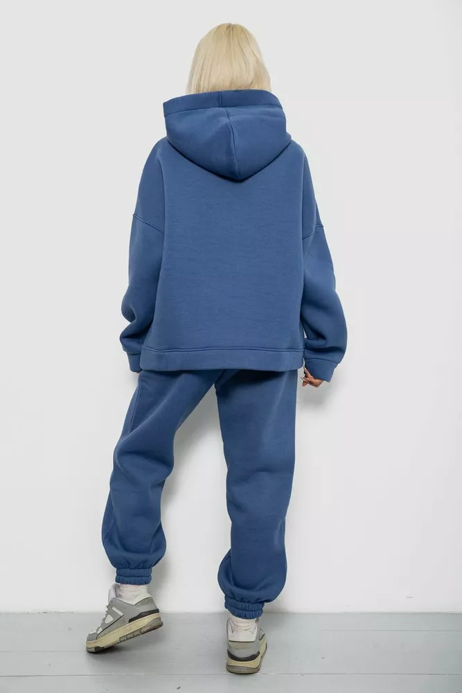 Купить Спортивный костюм женский на флисе, цвет джинс, 247R2011K - Фото №4