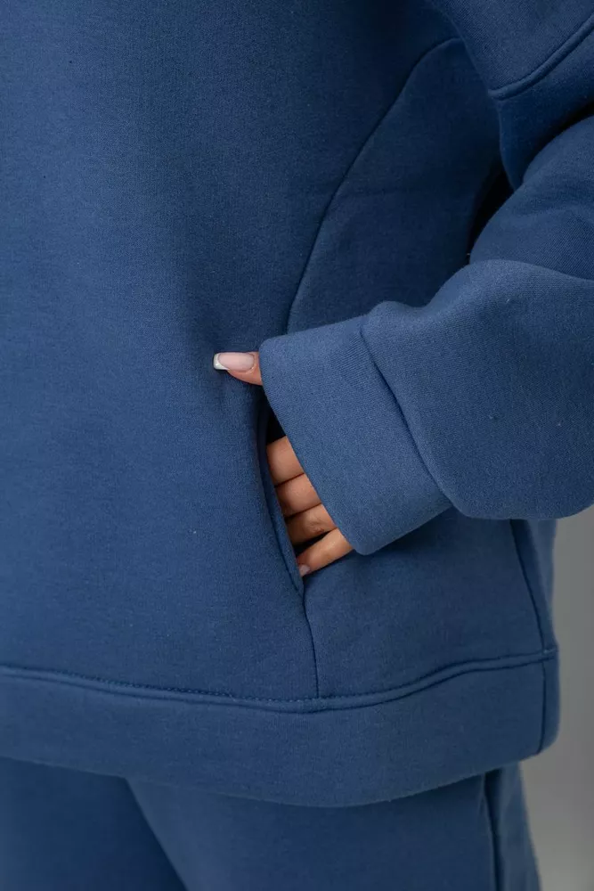 Купить Спортивный костюм женский на флисе, цвет джинс, 247R2011K - Фото №5