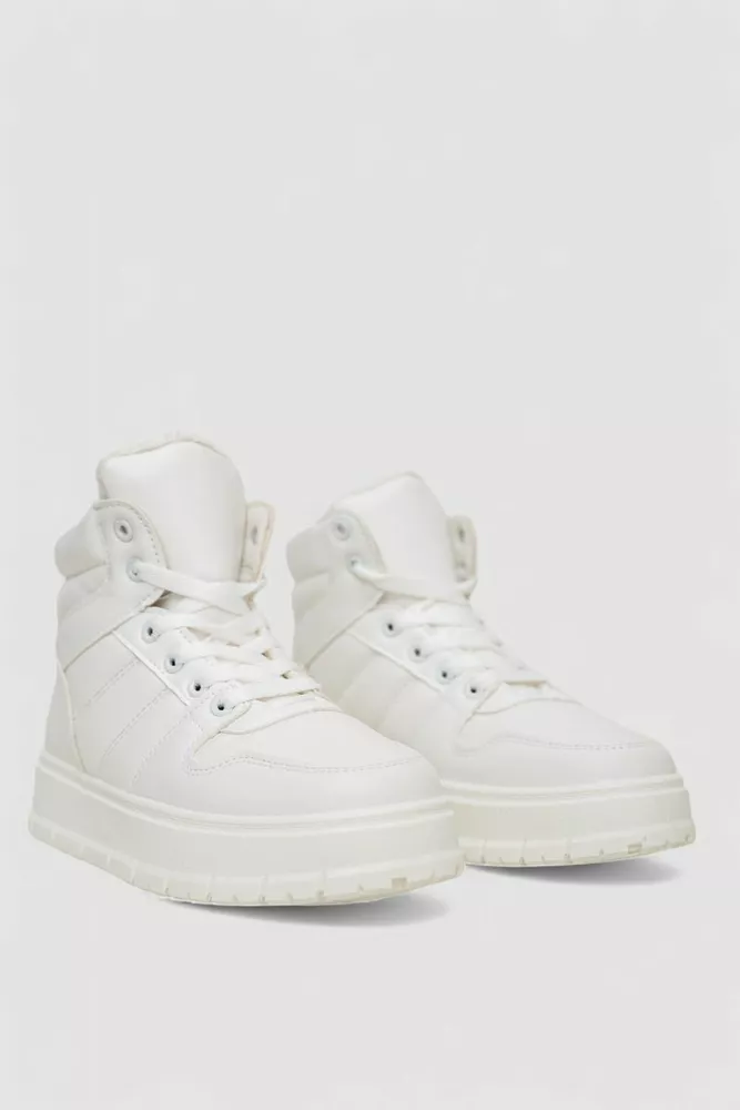 Купить Кроссовки женские зимние на меху  -уценка, цвет белый, 248RMB03-U-3 оптом - Фото №3