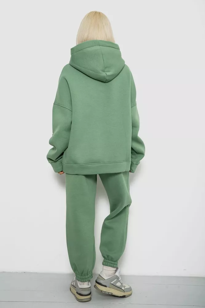 Купить Спортивный костюм женский на флисе, цвет оливковый, 247R2011K - Фото №4