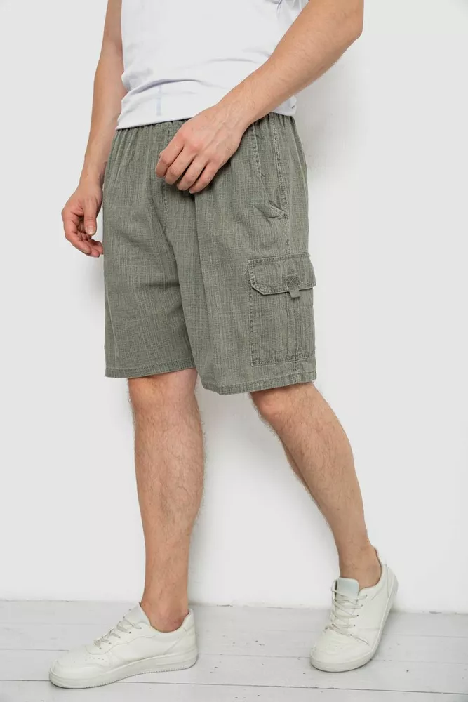 Купити Шорти чоловічі, колір оливковий, 244RB8 оптом - Фото №3